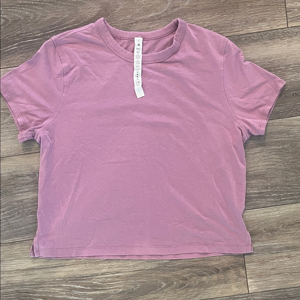 Lululemon pink athletic shirt